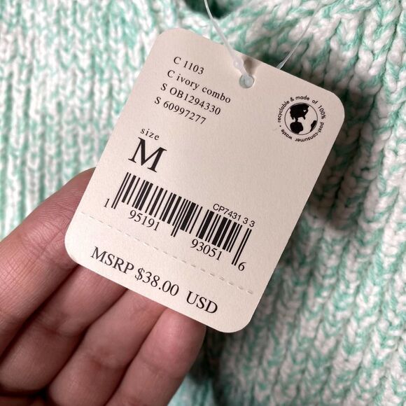 Free People Intimately Here All Day Knit Bralette Brami Crop Top Blue Medium - Picture 5 of 10